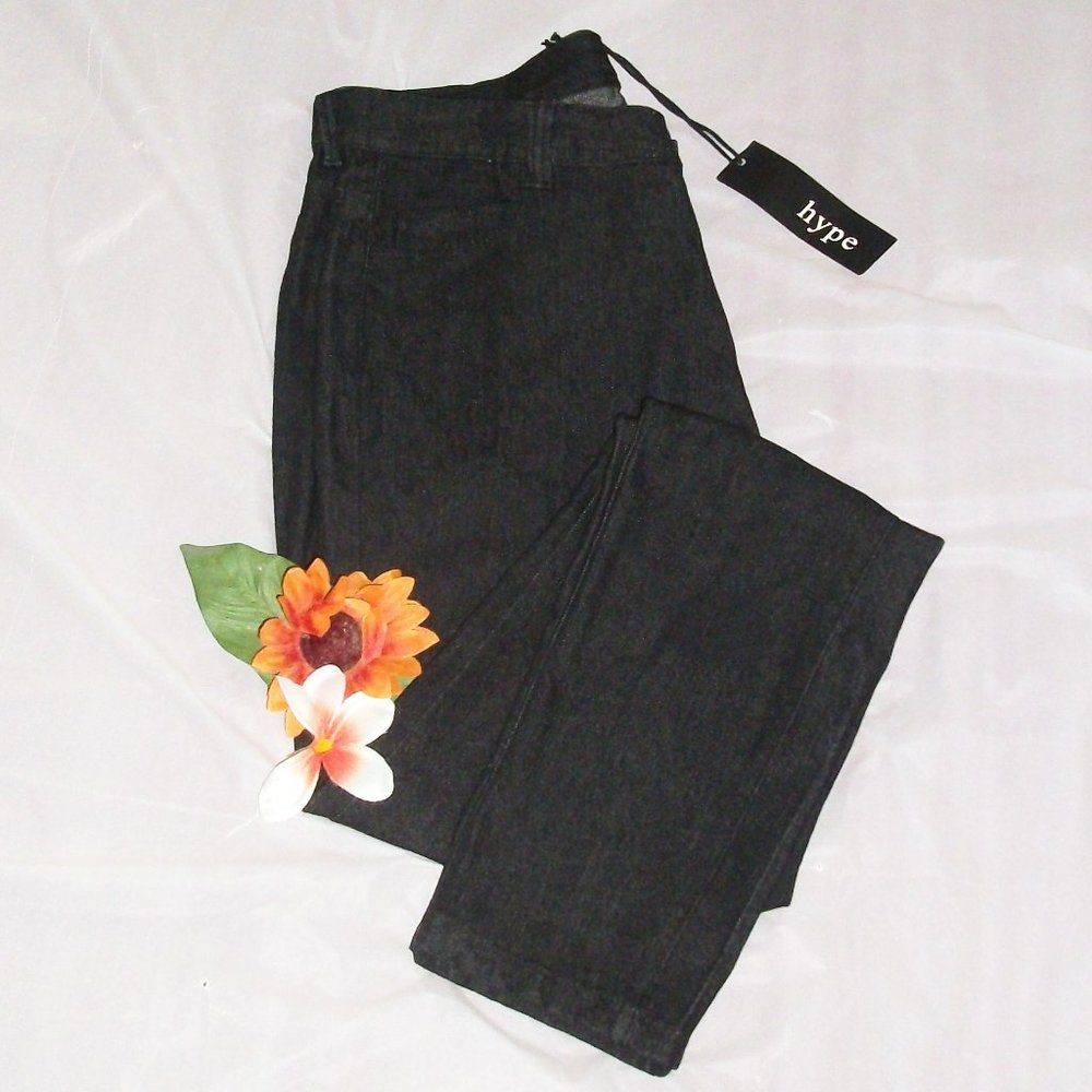 HYPE 9 Junior NWT Black Stretch Jeans Skinny Straight Leg 30" Inseam
